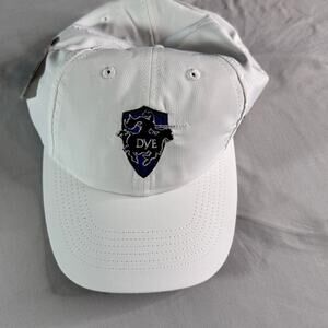 Team Dye Imperial Men's Baseball Cap Hat White Knight Shield Scotchguard NWT